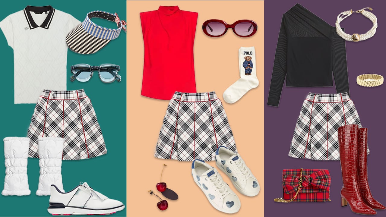 3 Ways To Wear Tuckernuck s Americana Plaid Golf Skirt for Fall Golf Equipment Clubs Balls Bags GolfDigest